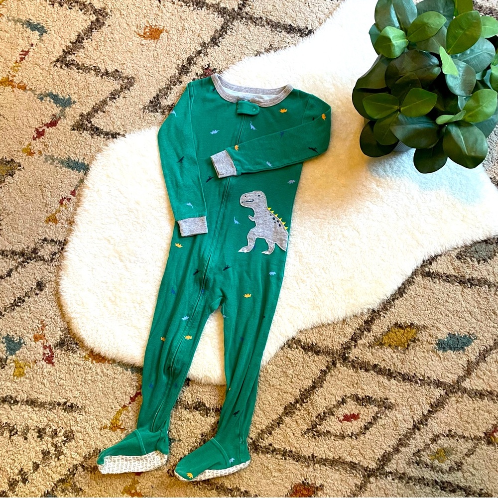 3T Carters Cotton Footed Pajamas